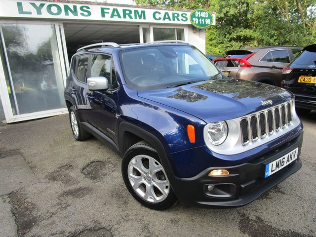 2016 16 Jeep Renegade 2.0 M-JET LIMITED 5d 4x4 138 BHP FOUR WHEEL DRIVE