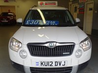 USED 2012 12 SKODA YETI 1.6 SE GREENLINE II TDI CR 5d 103 BHP &pound;30 Road Tax.......Parking Sensors