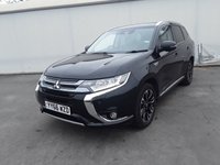USED 2017 66 MITSUBISHI OUTLANDER 2.0 PHEV 4HS 5d 200 BHP &pound;0 ROAD TAX SAT NAV SUNROOF LEATHER