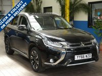 USED 2017 66 MITSUBISHI OUTLANDER 2.0 PHEV 4HS 5d 200 BHP &pound;0 ROAD TAX SAT NAV SUNROOF LEATHER
