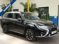 USED 2017 66 MITSUBISHI OUTLANDER 2.0 PHEV 4HS 5d 200 BHP &pound;0 ROAD TAX SAT NAV SUNROOF LEATHER