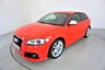 USED 2008 58 AUDI S3 2.0 S3 TFSI QUATTRO 3d-2 FORMER KEEPERS-HEATED RED AND BLACK LEATHER-CRUISE CONTROL-BOSE SOUND SYSTEM-BLACK STLING PACKAGE-PRIVACY GLASS-XENON PLUS HEADLIGHTS-SPLIT FOLDING REAR SEATS-ISOFIX-18