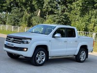 USED 2015 15 VOLKSWAGEN AMAROK 2.0 DC TDI HIGHLINE 4MOTION 180 BHP LEATHER+SATNAV+SPORT TOP**NO VAT**