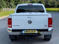 USED 2015 15 VOLKSWAGEN AMAROK 2.0 DC TDI HIGHLINE 4MOTION 180 BHP LEATHER+SATNAV+SPORT TOP**NO VAT**