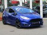 USED 2015 15 FORD FIESTA 1.6 ST-3 3d 180 BHP Finished in SPIRIT BLUE with contrasting EBONY SPORTS Cloth interior trim. It is impossible to ignore that this is one seriously fun car. If you are after some old-school hot hatch fun, the ST is hard to beat. Punching out 180 BHP. Features include Climate Control, Cruise, Heated Seats, DAB, B/Tooth, LED day Lights, 2 Keys and much more. This Fiesta is a small car that you can really enjoy driving. Dealer serviced at 5531 miles (Lookers Ford Sheffield) 24189 miles, 33251 miles and at 46225 miles