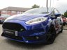USED 2015 15 FORD FIESTA 1.6 ST-3 3d 180 BHP Finished in SPIRIT BLUE with contrasting EBONY SPORTS Cloth interior trim. It is impossible to ignore that this is one seriously fun car. If you are after some old-school hot hatch fun, the ST is hard to beat. Punching out 180 BHP. Features include Climate Control, Cruise, Heated Seats, DAB, B/Tooth, LED day Lights, 2 Keys and much more. This Fiesta is a small car that you can really enjoy driving. Dealer serviced at 5531 miles (Lookers Ford Sheffield) 24189 miles, 33251 miles and at 46225 miles