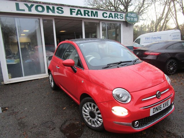 2016 16 Fiat 500 1.2 LOUNGE 3d 69 BHP NEW SHAPE