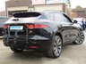 USED 2018 68 JAGUAR F-PACE 3.0 S AWD 5d 296 BHP Finished in SANTORINI BLACK  with contrasting Full HEATED 2 TONE LEATHER. &pound;1000' s extra spec, find another on sale today. This handsome SUV is both fun to drive and practical. Features include Virtual Dash, Rear View Cameras, Meridian Speakers, Panoramic Electric Sun Roof, Sat Nav, Electric Boot, Electric Heated 2 TONE Leather Seats, DAB, Led Run Lights, and much more.  Jaguar Dealer serviced at 16385 miles, 32222 miles, 47678 miles and at 63716 miles.