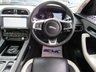 USED 2018 68 JAGUAR F-PACE 3.0 S AWD 5d 296 BHP Finished in SANTORINI BLACK  with contrasting Full HEATED 2 TONE LEATHER. &pound;1000' s extra spec, find another on sale today. This handsome SUV is both fun to drive and practical. Features include Virtual Dash, Rear View Cameras, Meridian Speakers, Panoramic Electric Sun Roof, Sat Nav, Electric Boot, Electric Heated 2 TONE Leather Seats, DAB, Led Run Lights, and much more.  Jaguar Dealer serviced at 16385 miles, 32222 miles, 47678 miles and at 63716 miles.