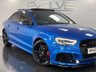USED 2018 18 AUDI RS3 SALOON 2.5  QUATTRO 4d 395 BHP F/S/H, PAN ROOF, S/S SEATS!