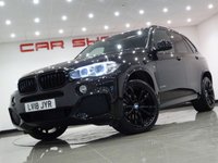 USED 2018 18 BMW X5 3.0 XDRIVE30D (258 bhp) M SPORT AUTO 4WD (S/S) + 7 SEATS + NAV + PANORAMIC E/SUNROOF + E/M/HEATED LEATHERS + M SPORT PLUS PACK + HEAD UP DISPLAY + CRUISE + M/MEDIA + HARMAN KARDON + XENON / LED + R/CAMERA + F-R PARK + PRIVACY + M STYLING + 20 S + E/BOOT 7 SEATS+PANROOF+XENON-LED+R/CAM+LEATHER+NAV+HKCRUISE
