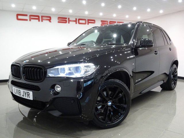 2018 18 BMW X5 3.0 XDRIVE30D (258 bhp) M SPORT AUTO 4WD (S/S) + 7 SEATS + NAV + PANORAMIC E/SUNROOF + E/M/HEATED LEATHERS + M SPORT PLUS PACK + HEAD UP DISPLAY + CRUISE + M/MEDIA + HARMAN KARDON + XENON / LED + R/CAMERA + F-R PARK + PRIVACY + M STYLING + 20 S + E/BOOT