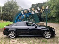 USED 2017 17 AUDI A4 2.0 TFSI S LINE 4d 188 BHP A4 S-LINE TFSi 4dr AUTOMATIC - ALCANTARA TRIM - i-COCKPIT - SATELLITE NAVIGATION - 1 FORMER KEEPER - FULL SERVICE HISTORY