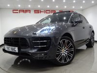 USED 2017 17 PORSCHE MACAN 3.6T TURBO PDK (400 BHP) AUTO 4WD ( ULEZ - EURO 6 ) (S/S) 5DR + �&pound;20,000 EXTRAS + NAV + BURMESTER + PAN ROOF + ADAPTIVE E/M/HEATED TURBO LEATHERS + PTV PLUS + PDLS PLUS + AIR SUSP. + SURROUND CAMERA + SPORTS EXHAUST + CARBON PACK + KEYLESS + CHRONO + 21 S   MASSIVE SPECIFICATION + &pound;20,000 PORSCHE EXTRAS