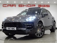 USED 2017 17 PORSCHE MACAN 3.6T TURBO PDK (400 BHP) AUTO 4WD ( ULEZ - EURO 6 ) (S/S) 5DR + �&pound;20,000 EXTRAS + NAV + BURMESTER + PAN ROOF + ADAPTIVE E/M/HEATED TURBO LEATHERS + PTV PLUS + PDLS PLUS + AIR SUSP. + SURROUND CAMERA + SPORTS EXHAUST + CARBON PACK + KEYLESS + CHRONO + 21 S   MASSIVE SPECIFICATION + &pound;20,000 PORSCHE EXTRAS