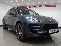 USED 2017 17 PORSCHE MACAN 3.6T TURBO PDK (400 BHP) AUTO 4WD ( ULEZ - EURO 6 ) (S/S) 5DR + �&pound;20,000 EXTRAS + NAV + BURMESTER + PAN ROOF + ADAPTIVE E/M/HEATED TURBO LEATHERS + PTV PLUS + PDLS PLUS + AIR SUSP. + SURROUND CAMERA + SPORTS EXHAUST + CARBON PACK + KEYLESS + CHRONO + 21 S   MASSIVE SPECIFICATION + &pound;20,000 PORSCHE EXTRAS