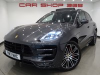 USED 2017 17 PORSCHE MACAN 3.6T TURBO PDK (400 BHP) AUTO 4WD ( ULEZ - EURO 6 ) (S/S) 5DR + �&pound;20,000 EXTRAS + NAV + BURMESTER + PAN ROOF + ADAPTIVE E/M/HEATED TURBO LEATHERS + PTV PLUS + PDLS PLUS + AIR SUSP. + SURROUND CAMERA + SPORTS EXHAUST + CARBON PACK + KEYLESS + CHRONO + 21 S   MASSIVE SPECIFICATION + &pound;20,000 PORSCHE EXTRAS