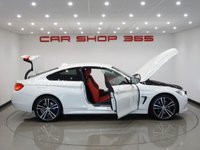 USED 2014 64 BMW 4 SERIES 3.0 430D (258 BHP) M SPORT XDRIVE AUTO ( EURO 6 ) 2DR COUPE + NAV + E/M/HEATED RED SPORTS LEATHERS + M SPORT PLUS PACK + HEAD UP + HARMAN KARDON + MEDIA + CRUISE + PEARLESCENT PAINT + XENON-LED + PRIVACY + M SPORT BRAKES + M STYLING PACK + 19 S 19S+PARK+LEDS+TINTS+LEATHER+NAV+H/K+HEAD UP+KEYLESS