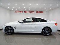 USED 2014 64 BMW 4 SERIES 3.0 430D (258 BHP) M SPORT XDRIVE AUTO ( EURO 6 ) 2DR COUPE + NAV + E/M/HEATED RED SPORTS LEATHERS + M SPORT PLUS PACK + HEAD UP + HARMAN KARDON + MEDIA + CRUISE + PEARLESCENT PAINT + XENON-LED + PRIVACY + M SPORT BRAKES + M STYLING PACK + 19 S 19S+PARK+LEDS+TINTS+LEATHER+NAV+H/K+HEAD UP+KEYLESS