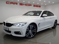 USED 2014 64 BMW 4 SERIES 3.0 430D (258 BHP) M SPORT XDRIVE AUTO ( EURO 6 ) 2DR COUPE + NAV + E/M/HEATED RED SPORTS LEATHERS + M SPORT PLUS PACK + HEAD UP + HARMAN KARDON + MEDIA + CRUISE + PEARLESCENT PAINT + XENON-LED + PRIVACY + M SPORT BRAKES + M STYLING PACK + 19 S 19S+PARK+LEDS+TINTS+LEATHER+NAV+H/K+HEAD UP+KEYLESS