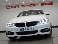 USED 2014 64 BMW 4 SERIES 3.0 430D (258 BHP) M SPORT XDRIVE AUTO ( EURO 6 ) 2DR COUPE + NAV + E/M/HEATED RED SPORTS LEATHERS + M SPORT PLUS PACK + HEAD UP + HARMAN KARDON + MEDIA + CRUISE + PEARLESCENT PAINT + XENON-LED + PRIVACY + M SPORT BRAKES + M STYLING PACK + 19 S 19S+PARK+LEDS+TINTS+LEATHER+NAV+H/K+HEAD UP+KEYLESS