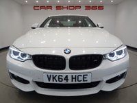 USED 2014 64 BMW 4 SERIES 3.0 430D (258 BHP) M SPORT XDRIVE AUTO ( EURO 6 ) 2DR COUPE + NAV + E/M/HEATED RED SPORTS LEATHERS + M SPORT PLUS PACK + HEAD UP + HARMAN KARDON + MEDIA + CRUISE + PEARLESCENT PAINT + XENON-LED + PRIVACY + M SPORT BRAKES + M STYLING PACK + 19 S 19S+PARK+LEDS+TINTS+LEATHER+NAV+H/K+HEAD UP+KEYLESS
