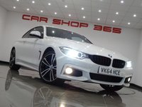 USED 2014 64 BMW 4 SERIES 3.0 430D (258 BHP) M SPORT XDRIVE AUTO ( EURO 6 ) 2DR COUPE + NAV + E/M/HEATED RED SPORTS LEATHERS + M SPORT PLUS PACK + HEAD UP + HARMAN KARDON + MEDIA + CRUISE + PEARLESCENT PAINT + XENON-LED + PRIVACY + M SPORT BRAKES + M STYLING PACK + 19 S 19S+PARK+LEDS+TINTS+LEATHER+NAV+H/K+HEAD UP+KEYLESS