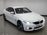 USED 2014 64 BMW 4 SERIES 3.0 430D (258 BHP) M SPORT XDRIVE AUTO ( EURO 6 ) 2DR COUPE + NAV + E/M/HEATED RED SPORTS LEATHERS + M SPORT PLUS PACK + HEAD UP + HARMAN KARDON + MEDIA + CRUISE + PEARLESCENT PAINT + XENON-LED + PRIVACY + M SPORT BRAKES + M STYLING PACK + 19 S 19S+PARK+LEDS+TINTS+LEATHER+NAV+H/K+HEAD UP+KEYLESS