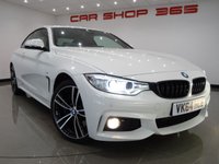 USED 2014 64 BMW 4 SERIES 3.0 430D (258 BHP) M SPORT XDRIVE AUTO ( EURO 6 ) 2DR COUPE + NAV + E/M/HEATED RED SPORTS LEATHERS + M SPORT PLUS PACK + HEAD UP + HARMAN KARDON + MEDIA + CRUISE + PEARLESCENT PAINT + XENON-LED + PRIVACY + M SPORT BRAKES + M STYLING PACK + 19 S 19S+PARK+LEDS+TINTS+LEATHER+NAV+H/K+HEAD UP+KEYLESS