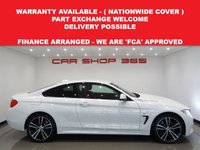USED 2014 64 BMW 4 SERIES 3.0 430D (258 BHP) M SPORT XDRIVE AUTO ( EURO 6 ) 2DR COUPE + NAV + E/M/HEATED RED SPORTS LEATHERS + M SPORT PLUS PACK + HEAD UP + HARMAN KARDON + MEDIA + CRUISE + PEARLESCENT PAINT + XENON-LED + PRIVACY + M SPORT BRAKES + M STYLING PACK + 19 S 19S+PARK+LEDS+TINTS+LEATHER+NAV+H/K+HEAD UP+KEYLESS