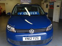 USED 2012 12 VOLKSWAGEN TOURAN 1.6 S TDI 5d 106 BHP **  7 SEATER  **