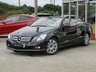 USED 2010 10 MERCEDES-BENZ E-CLASS 1.8 E250 CGI BLUEEFFICIENCY SE 2d 204 BHP Finished in OBSIDIAN BLACK with HEATED LEATHER trim. This CONVERTIBLE is well serviced with low mileage. This is an astonishing car in so many ways, not only is it a great medium family cab with loads of extras, it is also an eye catching sporty looking convertible. Features include Sat Nav, Heated Memory Leather seats, Neck Scarf, Cruise, Park Sensors and 17" Alloys . Dealer serviced at 5815 miles, 10935 miles, 22281 miles, 30437 miles, 33395 miles and on arrival at 37838 miles.