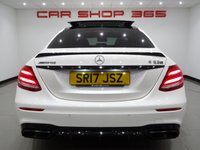 USED 2017 17 MERCEDES-BENZ E-CLASS 4.0 E63 BITURBO V8 AMG S (612 PS) (PREMIUM) SpdS MCT 4MATIC+ 4DR + PERFORMANCE BUCKET SEATS + UPGRADED 20 INCH AMG ALLOYS + BURMESTER PREMIUM SOUND + DIAMOND WHITE METALLIC PAINTWORK + PANORAMIC SLIDING ROOF + 360 PARKING AID + LED HEADLIGHTS BUCKET PERFORMANCE SEATS+UPGRADED 20 INCH AMG ALLOYS