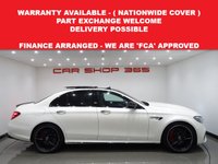 USED 2017 17 MERCEDES-BENZ E-CLASS 4.0 E63 BITURBO V8 AMG S (612 PS) (PREMIUM) SpdS MCT 4MATIC+ 4DR + PERFORMANCE BUCKET SEATS + UPGRADED 20 INCH AMG ALLOYS + BURMESTER PREMIUM SOUND + DIAMOND WHITE METALLIC PAINTWORK + PANORAMIC SLIDING ROOF + 360 PARKING AID + LED HEADLIGHTS BUCKET PERFORMANCE SEATS+UPGRADED 20 INCH AMG ALLOYS