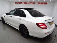 USED 2017 17 MERCEDES-BENZ E-CLASS 4.0 E63 BITURBO V8 AMG S (612 PS) (PREMIUM) SpdS MCT 4MATIC+ 4DR + PERFORMANCE BUCKET SEATS + UPGRADED 20 INCH AMG ALLOYS + BURMESTER PREMIUM SOUND + DIAMOND WHITE METALLIC PAINTWORK + PANORAMIC SLIDING ROOF + 360 PARKING AID + LED HEADLIGHTS BUCKET PERFORMANCE SEATS+UPGRADED 20 INCH AMG ALLOYS