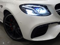 USED 2017 17 MERCEDES-BENZ E-CLASS 4.0 E63 BITURBO V8 AMG S (612 PS) (PREMIUM) SpdS MCT 4MATIC+ 4DR + PERFORMANCE BUCKET SEATS + UPGRADED 20 INCH AMG ALLOYS + BURMESTER PREMIUM SOUND + DIAMOND WHITE METALLIC PAINTWORK + PANORAMIC SLIDING ROOF + 360 PARKING AID + LED HEADLIGHTS BUCKET PERFORMANCE SEATS+UPGRADED 20 INCH AMG ALLOYS