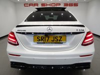 USED 2017 17 MERCEDES-BENZ E-CLASS 4.0 E63 BITURBO V8 AMG S (612 PS) (PREMIUM) SpdS MCT 4MATIC+ 4DR + PERFORMANCE BUCKET SEATS + UPGRADED 20 INCH AMG ALLOYS + BURMESTER PREMIUM SOUND + DIAMOND WHITE METALLIC PAINTWORK + PANORAMIC SLIDING ROOF + 360 PARKING AID + LED HEADLIGHTS BUCKET PERFORMANCE SEATS+UPGRADED 20 INCH AMG ALLOYS