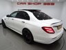 USED 2017 17 MERCEDES-BENZ E-CLASS 4.0 E63 BITURBO V8 AMG S (612 PS) (PREMIUM) SpdS MCT 4MATIC+ 4DR + PERFORMANCE BUCKET SEATS + UPGRADED 20 INCH AMG ALLOYS + BURMESTER PREMIUM SOUND + DIAMOND WHITE METALLIC PAINTWORK + PANORAMIC SLIDING ROOF + 360 PARKING AID + LED HEADLIGHTS BUCKET PERFORMANCE SEATS+UPGRADED 20 INCH AMG ALLOYS