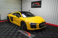 USED 2016 65 AUDI R8 COUPE 5.2 FSI V10 Plus S Tronic quattro (s/s) 2dr VEGAS YELLOW+SPORTS EXHAUST+CARBON