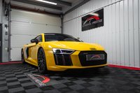 USED 2016 65 AUDI R8 COUPE 5.2 FSI V10 Plus S Tronic quattro (s/s) 2dr VEGAS YELLOW+SPORTS EXHAUST+CARBON