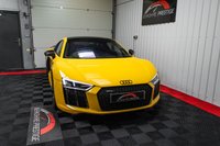 USED 2016 65 AUDI R8 COUPE 5.2 FSI V10 Plus S Tronic quattro (s/s) 2dr VEGAS YELLOW+SPORTS EXHAUST+CARBON