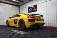 USED 2016 65 AUDI R8 COUPE 5.2 FSI V10 Plus S Tronic quattro (s/s) 2dr VEGAS YELLOW+SPORTS EXHAUST+CARBON