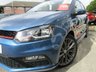 USED 2017 67 VOLKSWAGEN POLO 1.8 GTI DSG 5d 189 BHP Finished in BLUE SILK METALLIC with contrasting cloth trim. This Polo is quick and great fun to drive. The Polo is one of the best selling and popular small cars around. It is very comfortable and practical, with a distinct upmarket feel to it. Features include REAR Spoiler, 17" Alloys, DAB, 2 Keys, B/Tooth, Daytime Run Lights and much more. VW Dealer serviced at 10150 miles, 18990 miles, 28840 miles and on arrival at 35196 miles.