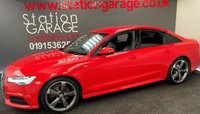 USED 2015 15 AUDI A6 2.0 TDI ULTRA BLACK EDITION 4d 188 BHP &pound;30 ROAD TAX,  F&R PARK, HEATED LEATHER + NAV