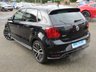 USED 2016 66 VOLKSWAGEN POLO 1.8 GTI DSG 5d 189 BHP Finished in DEEP BLACK METALLIC with contrasting Retro cloth trim. This Polo is quick and great fun to drive. The Polo is one of the best selling and popular small cars around. It is very comfortable and practical, with a distinct upmarket feel to it. Features include, 17" Alloys, DAB, 2 Keys, B/Tooth, Daytime Run Lights and much more. VW Dealer serviced at 6501 miles, 22778 miles and on arrival at 56877 miles.