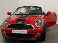 USED 2013 63 MINI ROADSTER 1.6 COOPER S 2d 181 BHP Ultra Low mileage 6115 Miles  1 owner ,  This Spectacular Low mileage 1.6 Cooper S 181 BHP ,  Hosting Chili pack, 17" Conical high black gloss alloy wheels, high gloss Chili Red paintwork, .
