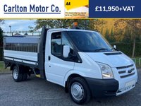 USED 2014 63 FORD TRANSIT T350 TDCi 100 MWB [ 11ft DROPSIDE +T/LIFT ] 1 STOP BODY [ HD ] DRW  LOW MILEAGE