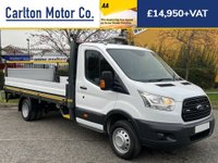 USED 2014 63 FORD TRANSIT T350 TDCi 100 MWB [ 11ft DROPSIDE +T/LIFT ] 1 STOP BODY [ HD ] DRW  LOW MILEAGE
