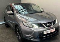 USED 2014 14 NISSAN QASHQAI 1.6 DCI TEKNA 5d 128 BHP BLACK ALLOYS SUNROOF LEATHER &pound;30 TAX