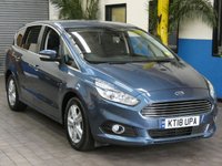 USED 2018 18 FORD S-MAX 2.0 TITANIUM TDCI 5d 148 BHP 7 SEAT SAT NAV PARKING SENSORS